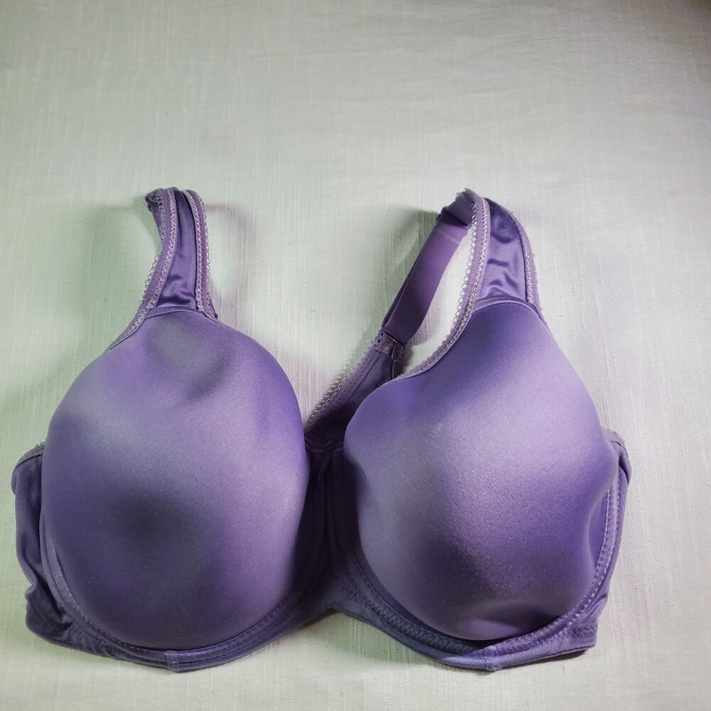 Wacoal Women's T-Shirt Bra Size 38DD Purple Underwire Adjustable